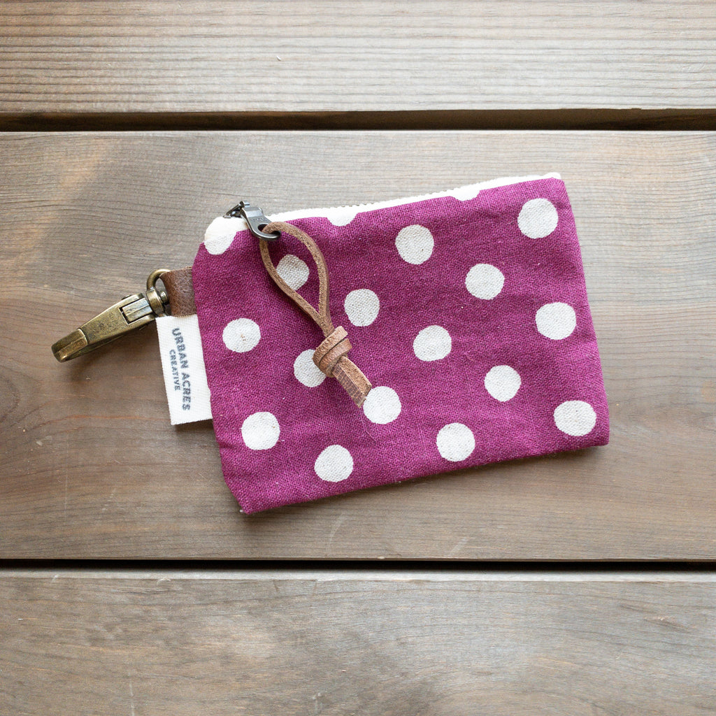 AFTON - ID Pouch - Magenta Dot